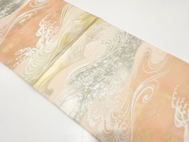 JAPANESE FUKURO OBI / WOVEN ROUGH WAVE